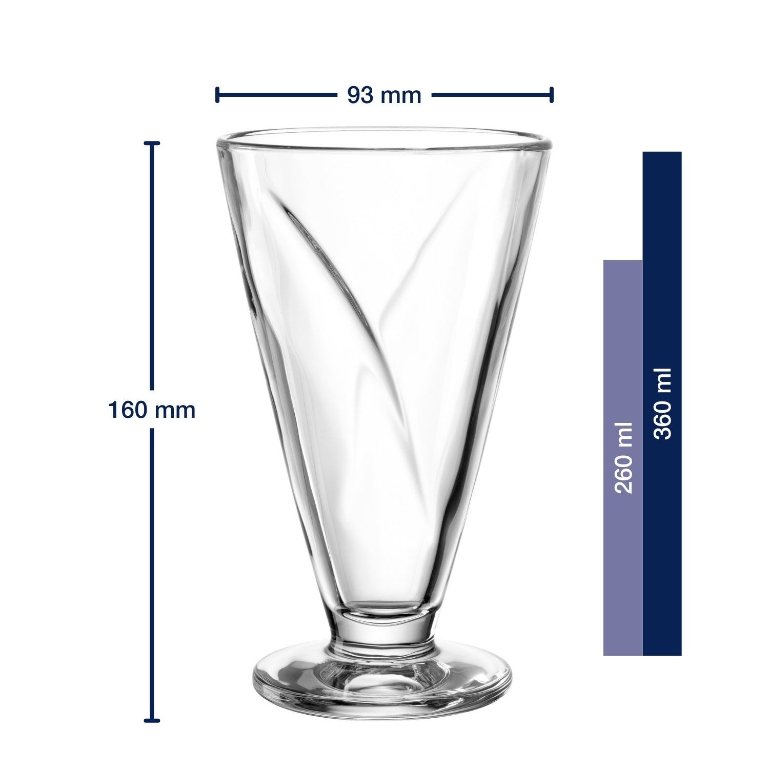 leonardo-cono-coupe-glace-verre-360-ml-lot-de-4-transparent image 2