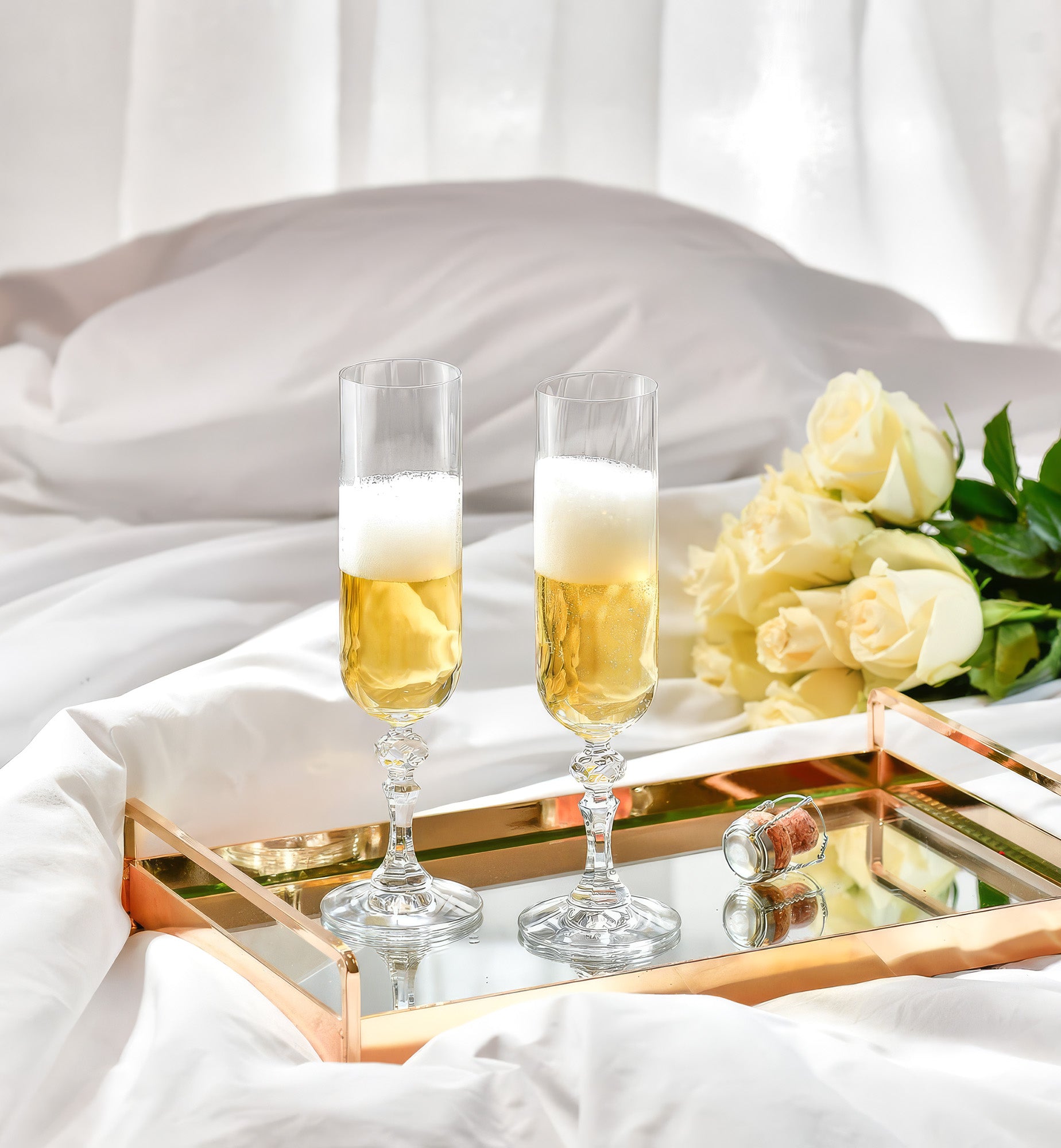 krosno-paris-fl-tes-champagne-220-ml-pied-cristal image 3