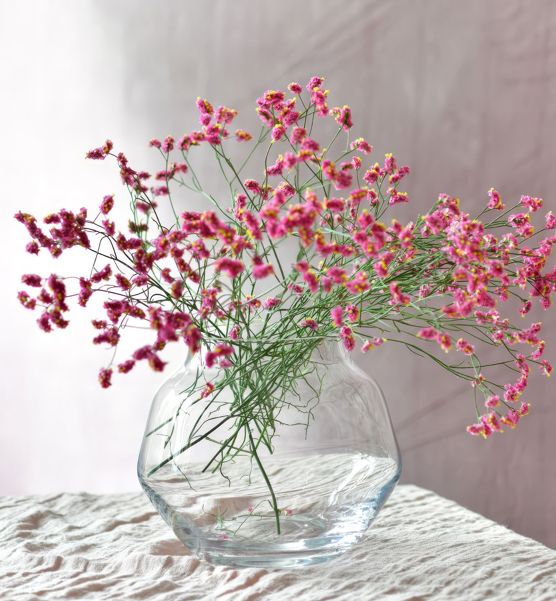 krosno-home-vase-transparent-20-cm-large image 2