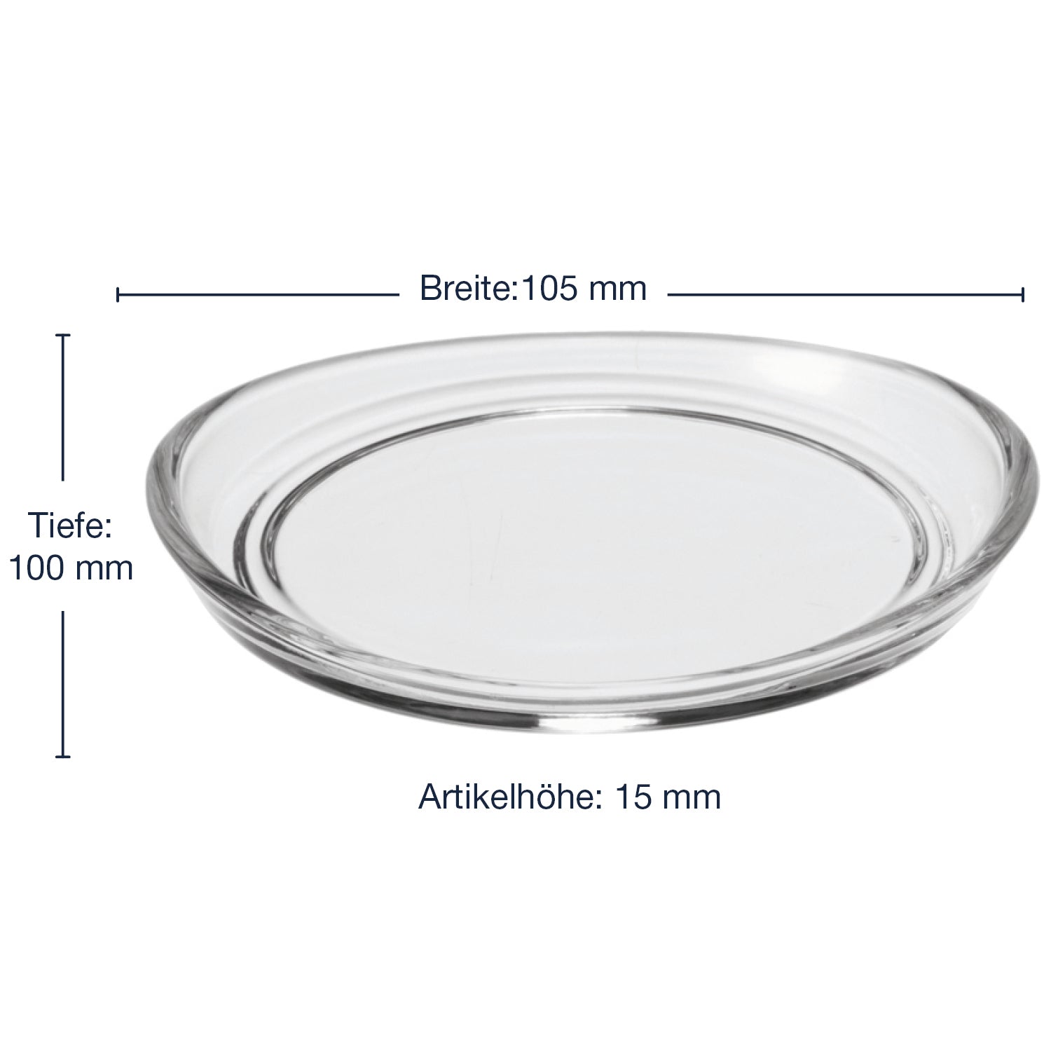 leonardo-loop-dessous-verre-11-cm-lot-6-transparent image 2