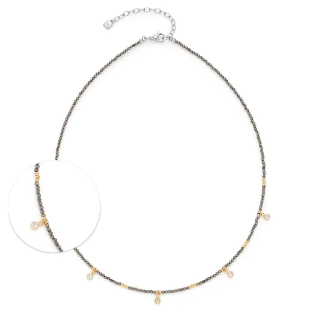 leonardo-anna-ciao-collier-42-cm-dor-pyrite image 1