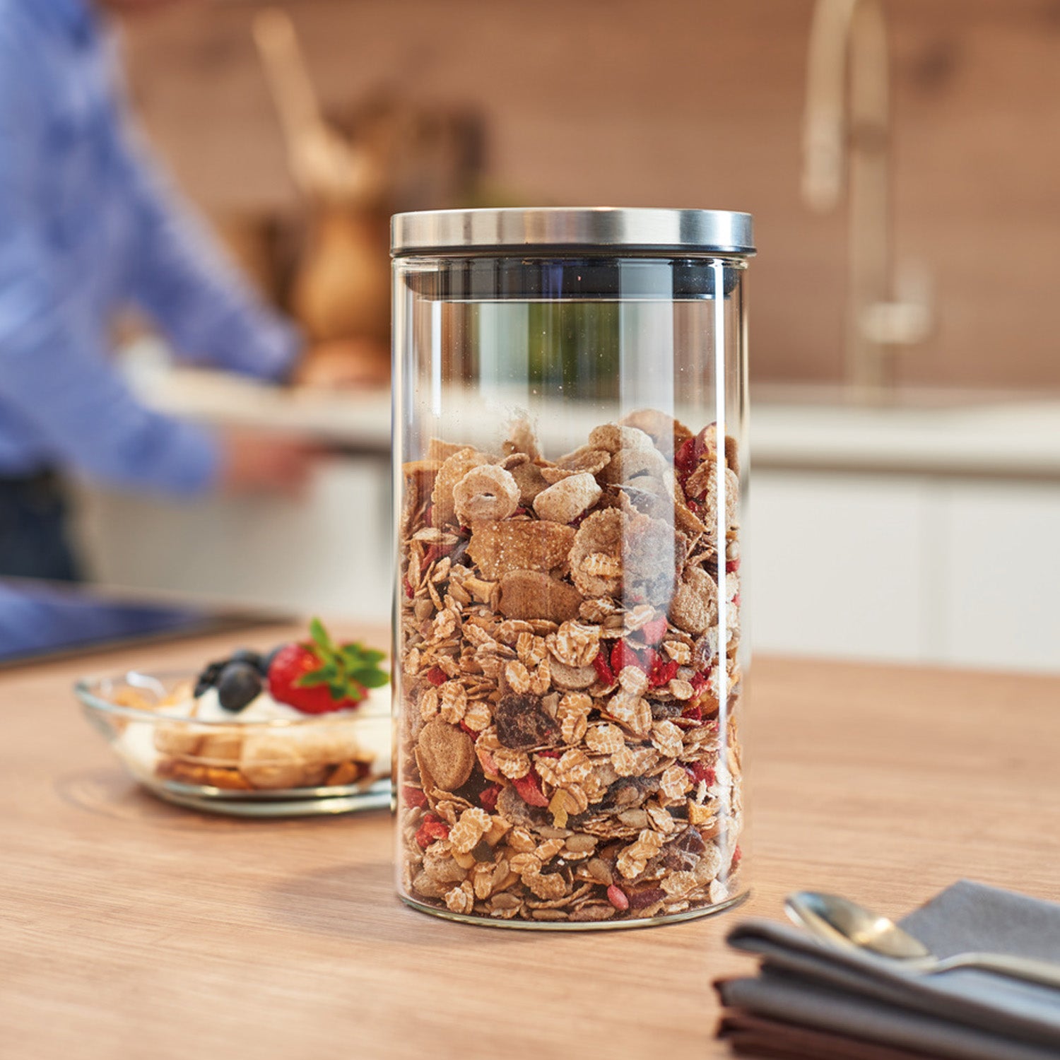 leonardo-comodo-bocal-en-verre-1-l-transparent-cylindrique image 7