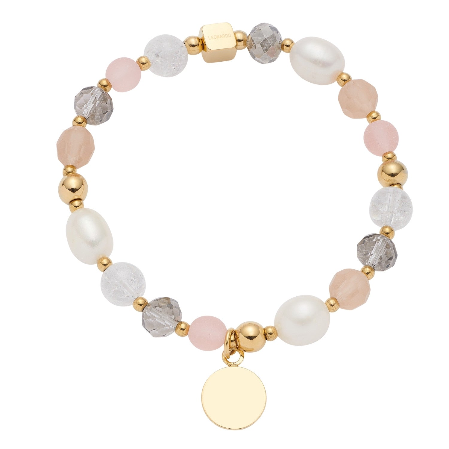 leonardo-hope-bracelet-dor-gravure-perles image 2