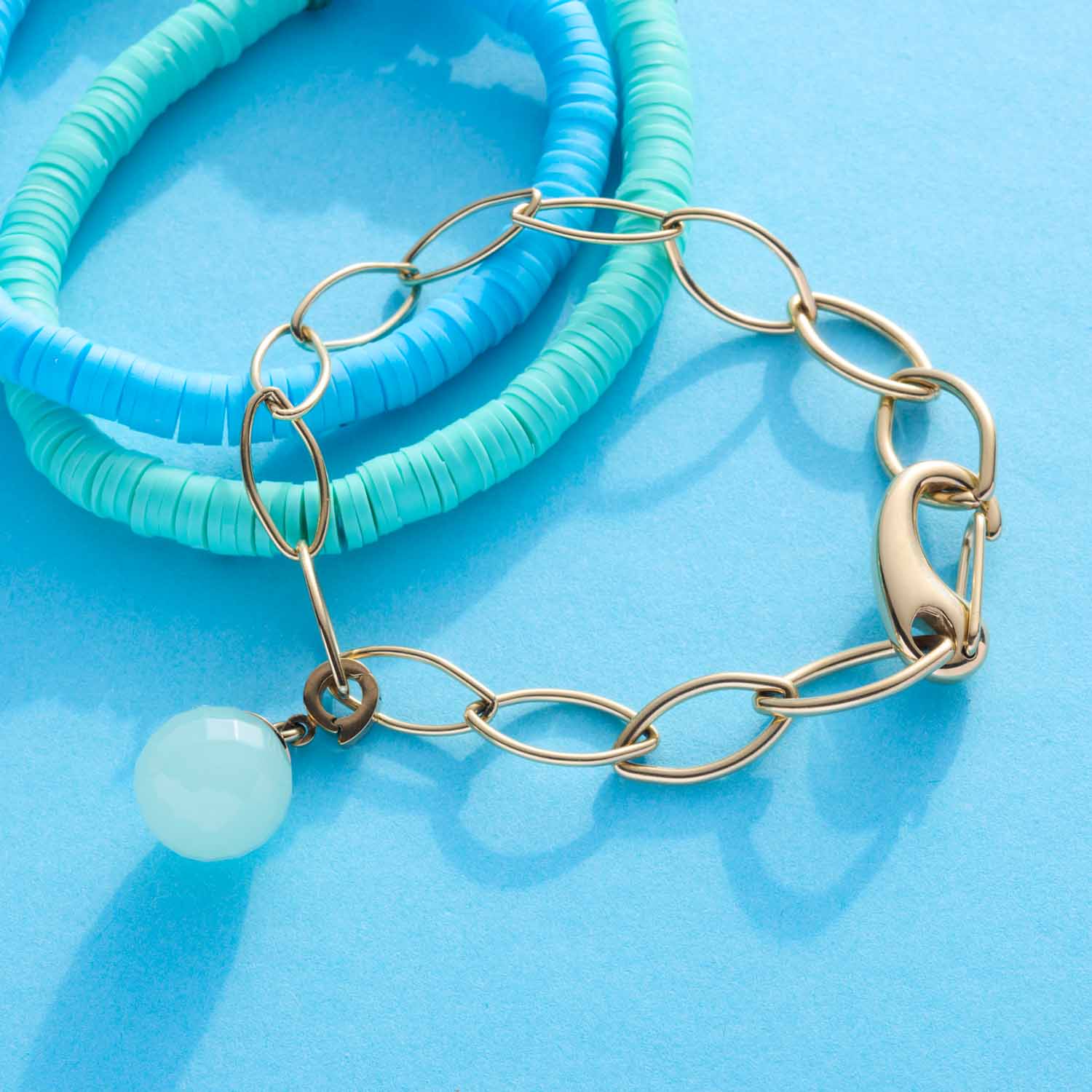 leonardo-tory-bracelet-dor-grosses-mailles-charms image 4