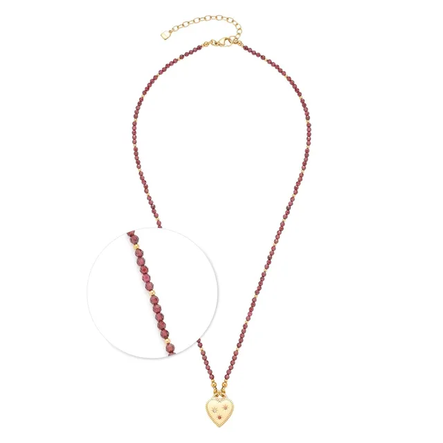 leonardo-anka-collier-45-cm-grenat-c-ur image 1