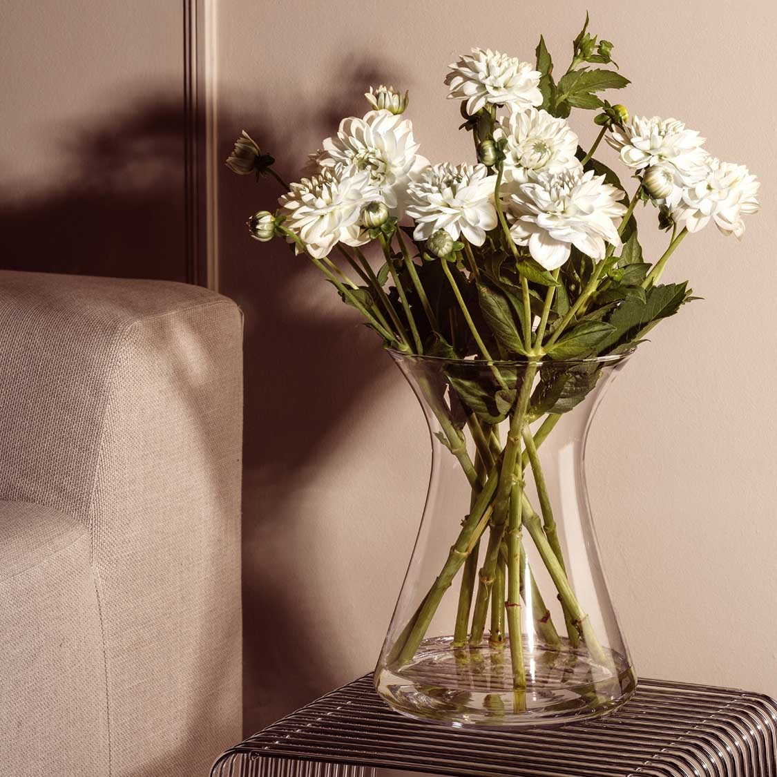 leonardo-gia-vase-verre-30-cm-transparent-fleurs image 2