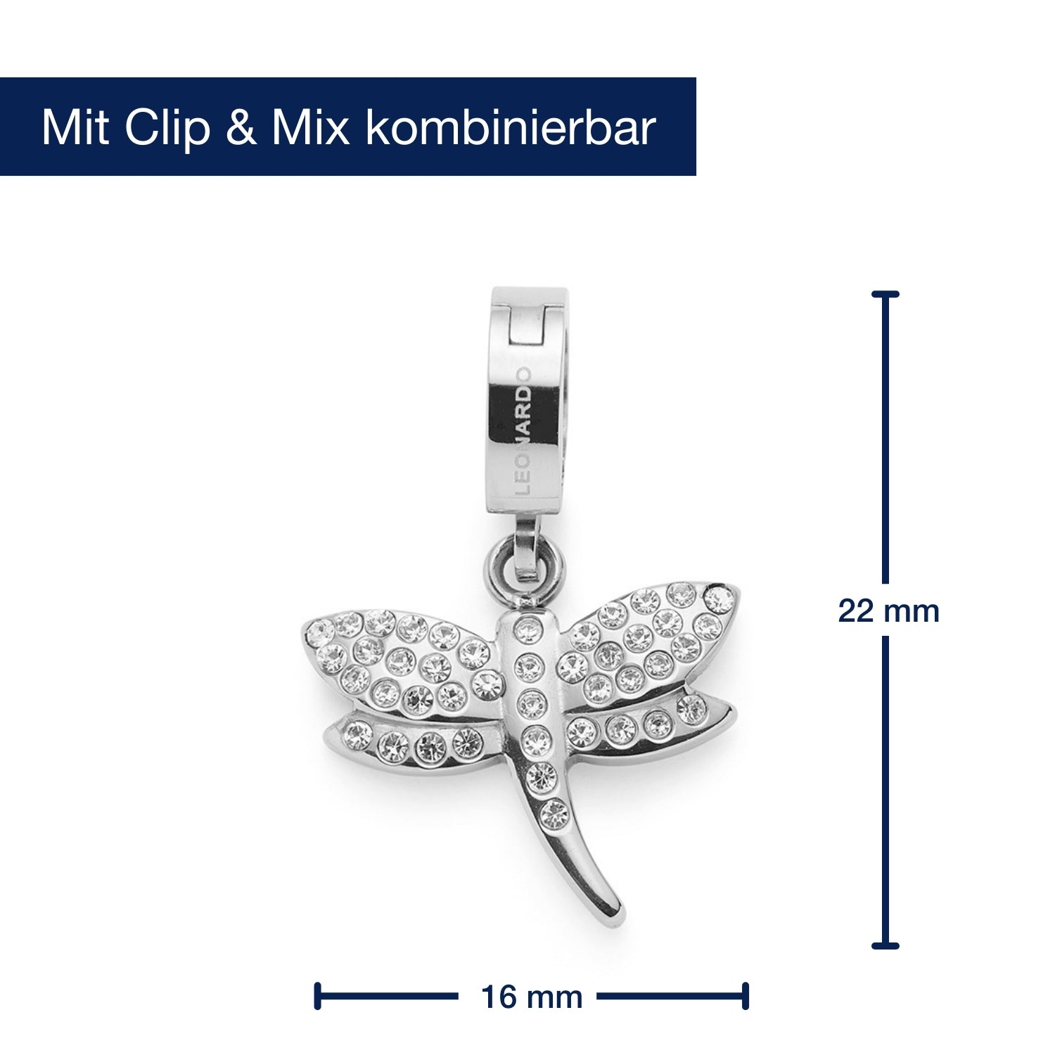 leonardo-elisabeth-pendentif-libellule-argent-clip-m image 2