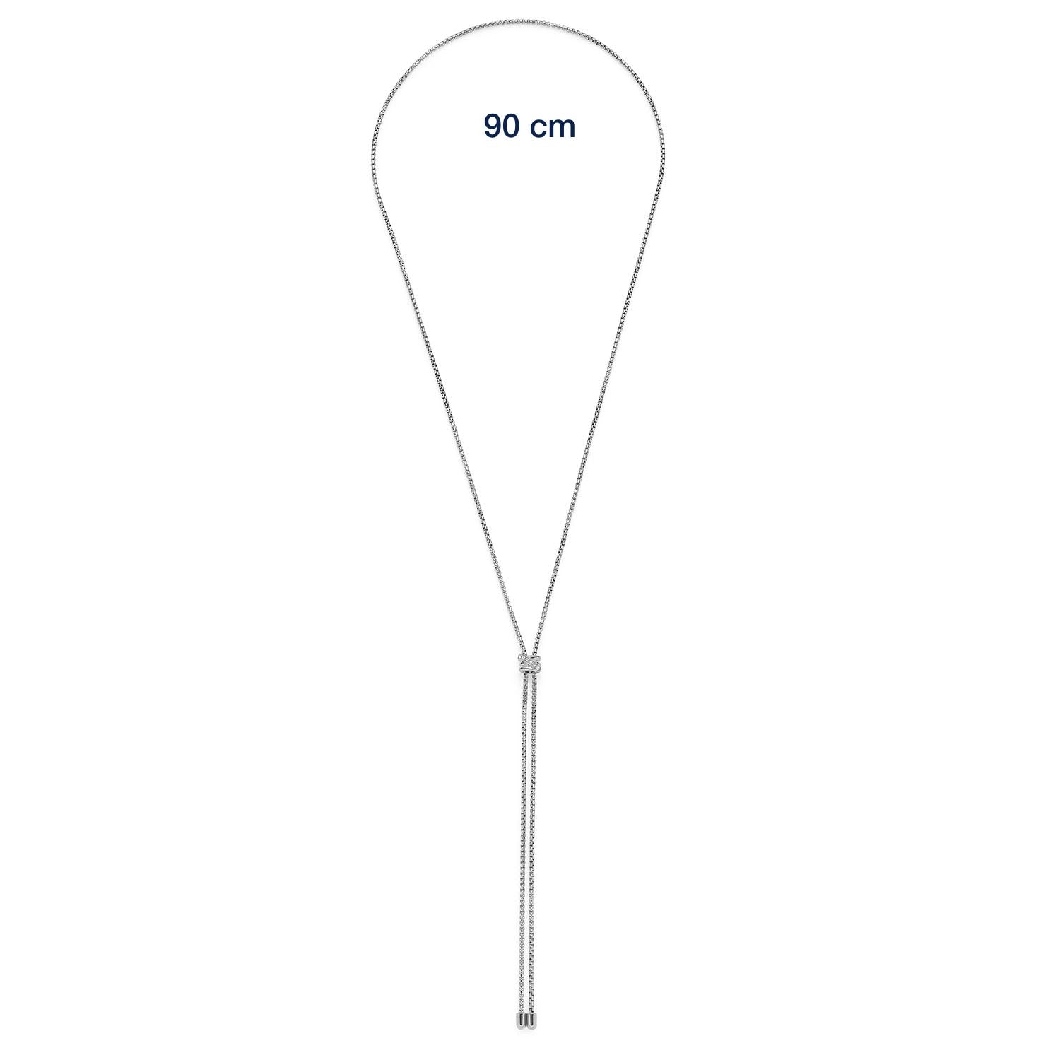 leonardo-daria-90-cm-collier-acier-zirconia image 4
