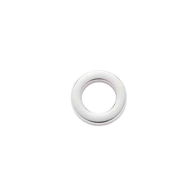 leonardo-bague-acier-inoxydable-plate-petite-argent image 1