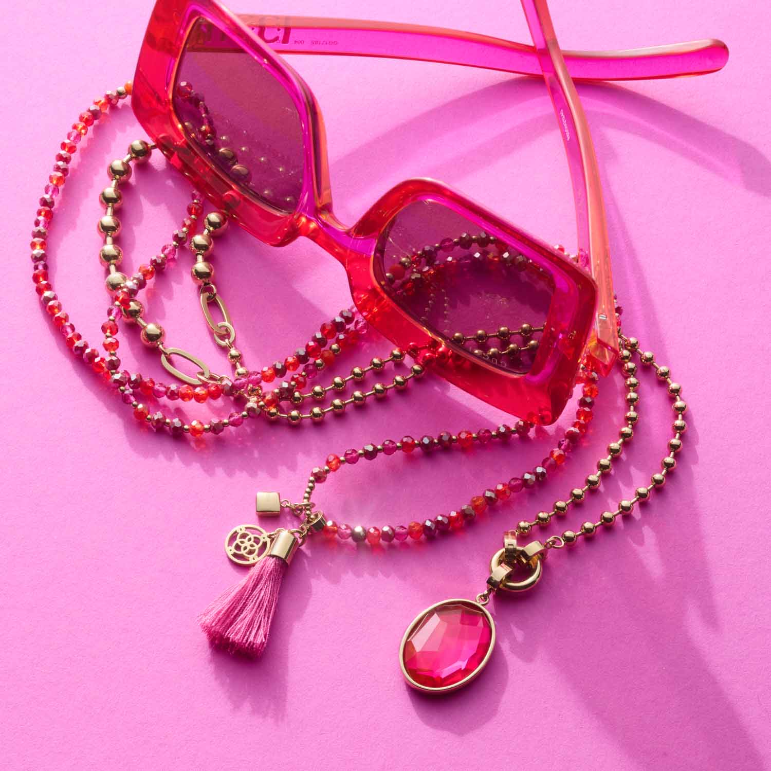 leonardo-donna-collier-perles-roses-80-cm-t-dor image 8