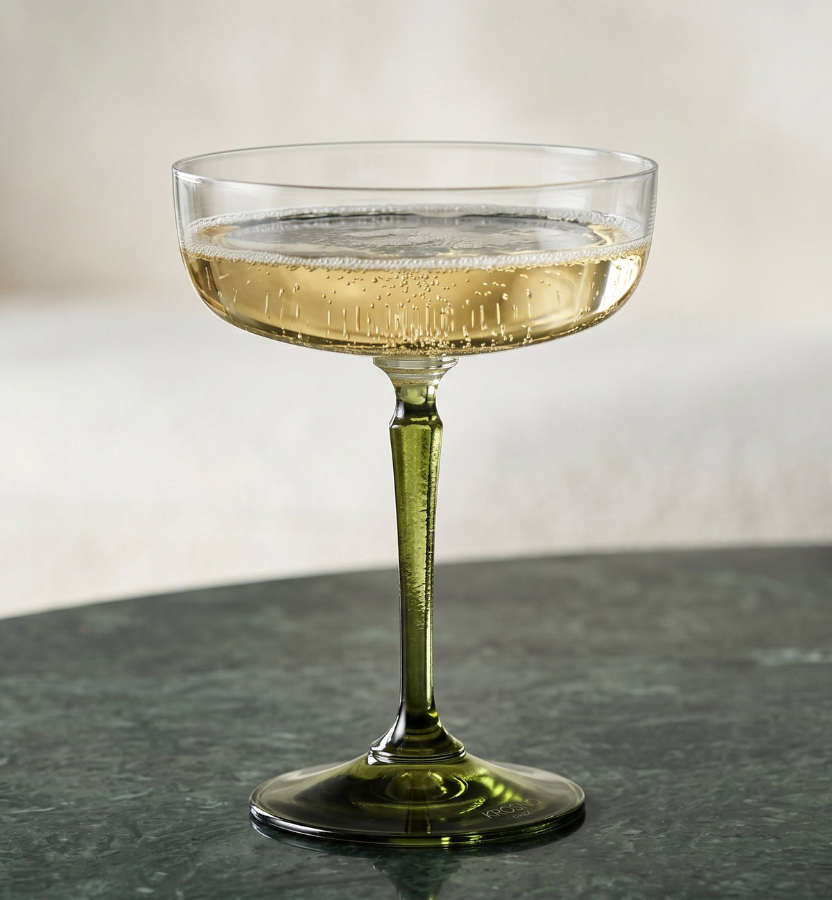 krosno-celebration-moments-coupe-champagne-pied-vert-230-ml-cristal image 3