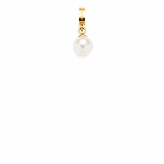 leonardo-clip-mix-coco-pendentif-dor-perle-blanche-acier image 1