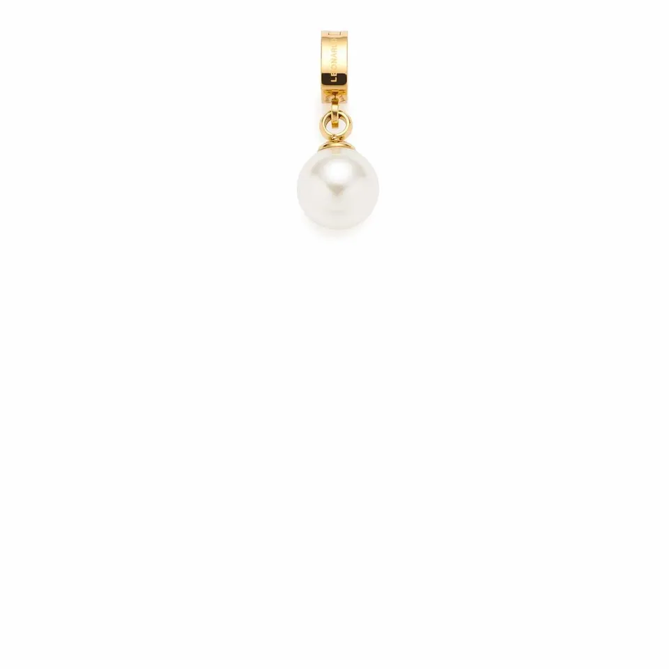 leonardo-clip-mix-coco-pendentif-dor-perle-blanche-acier image 1