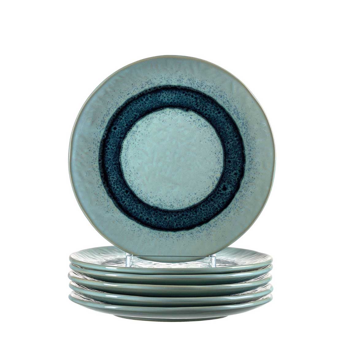leonardo-matera-assiette-c-ramique-bleue-23-cm-lot-6 image 1