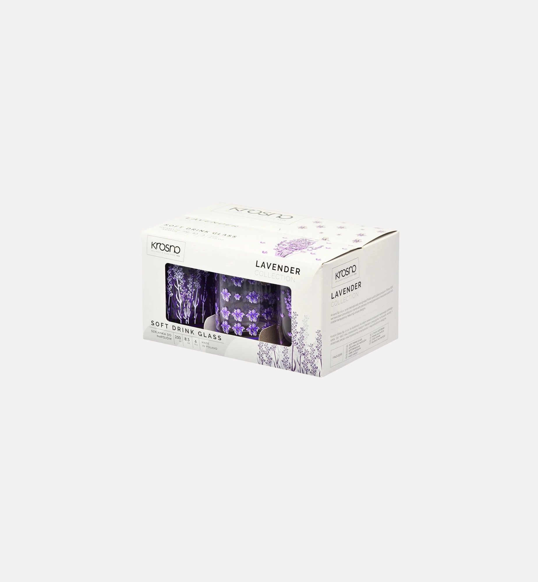 krosno-lavender-verre-d-cor-250-ml-lot-6-lavande image 6