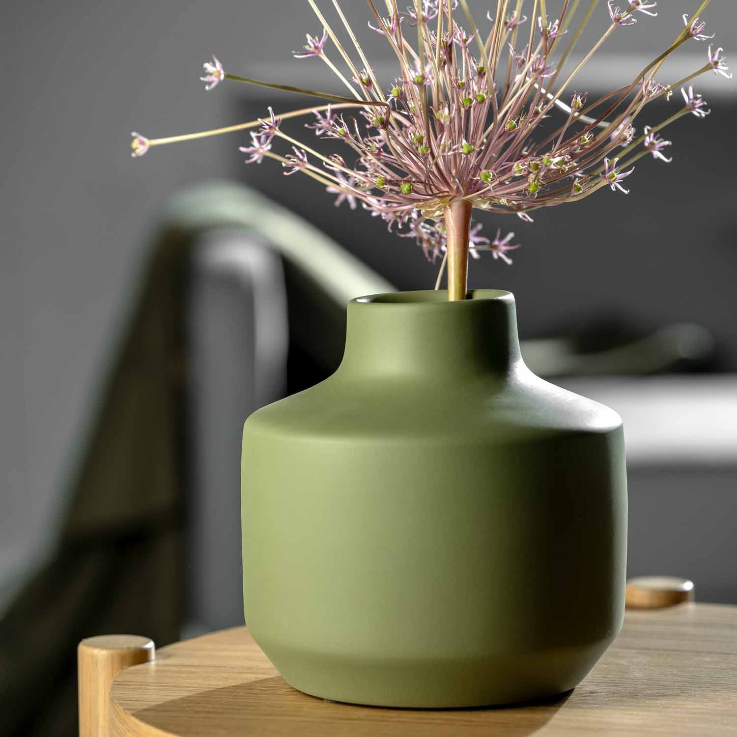 leonardo-milano-vase-c-ramique-19-cm-vert-moderne image 2