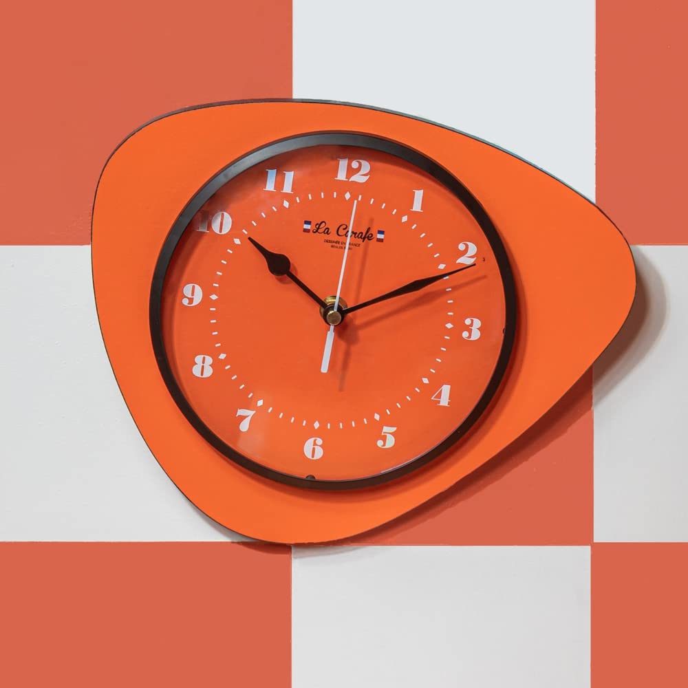la-carafe-mediator-originale-horloge-murale-abricot image 2