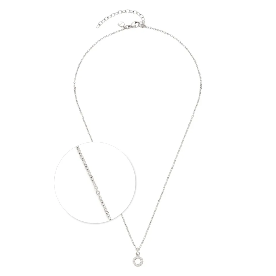 leonardo-isa-collier-argent-42-cm-perle-blanche-zirconia image 1