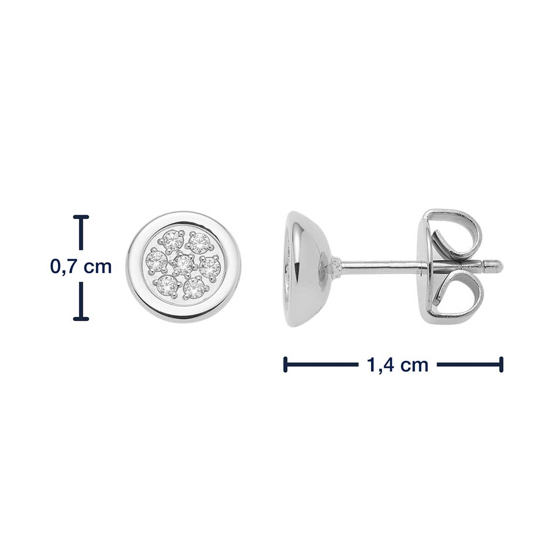 leonardo-catherine-clous-d-oreilles-argent-demi-coque image 4