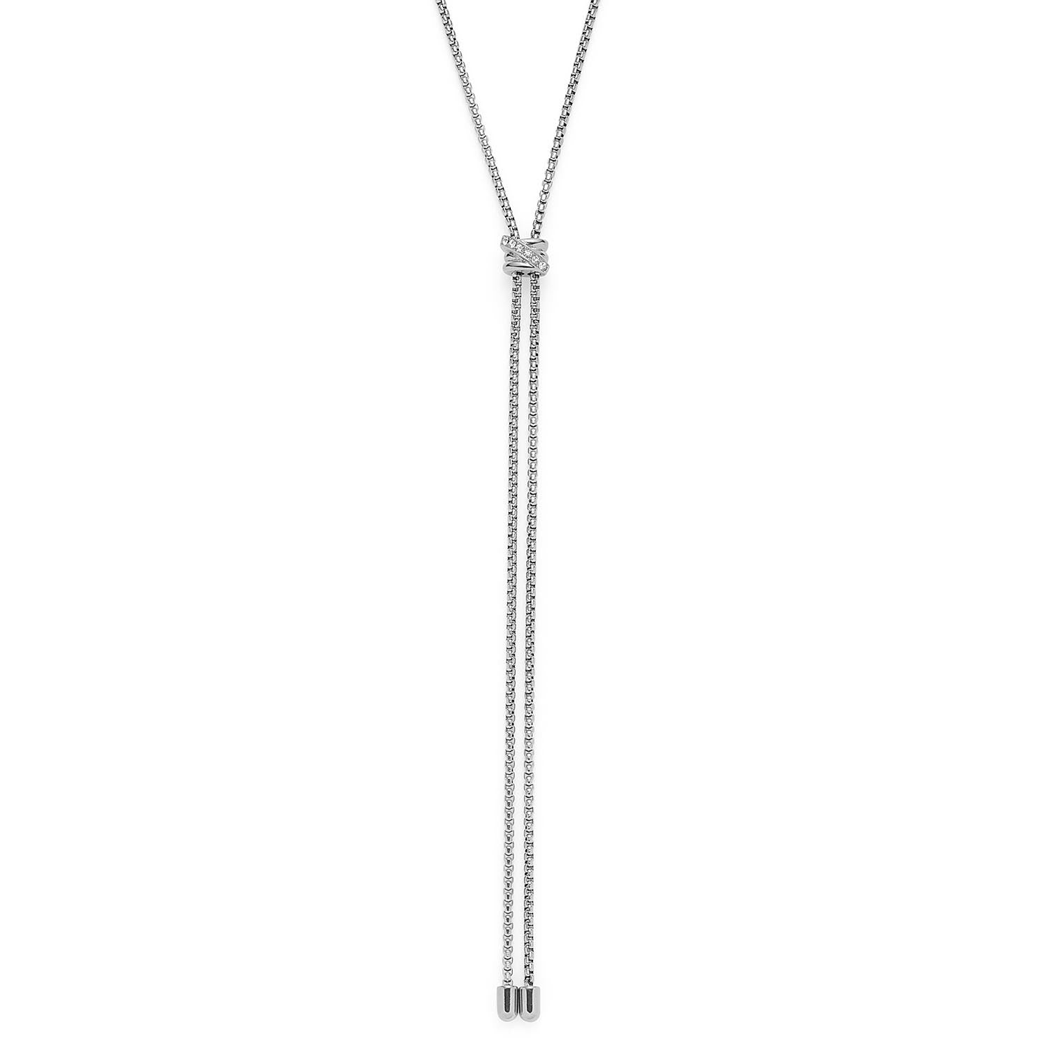 leonardo-daria-90-cm-collier-acier-zirconia image 5