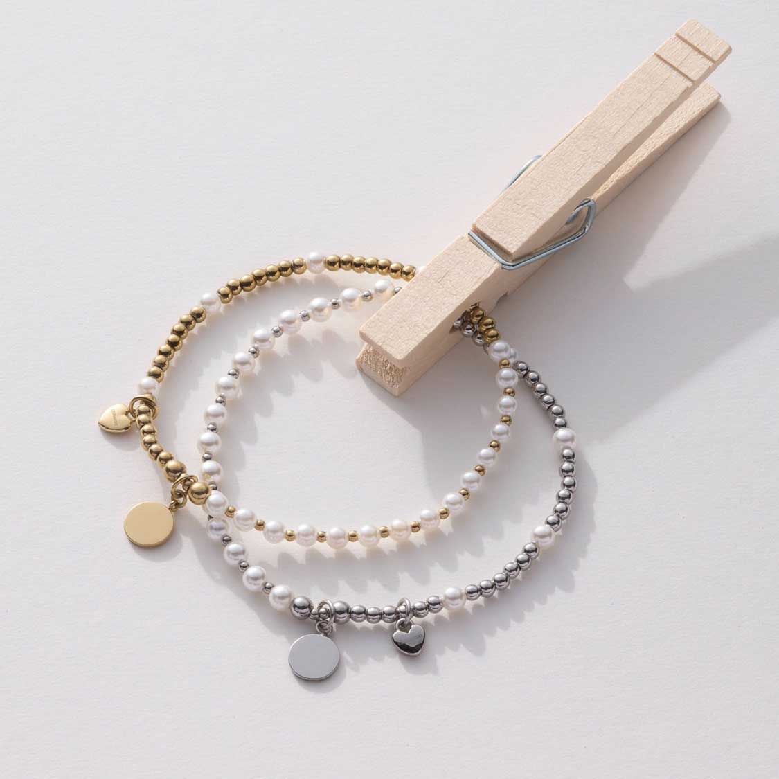 leonardo-monia-ciao-bracelet-perles-dor-you-me image 2
