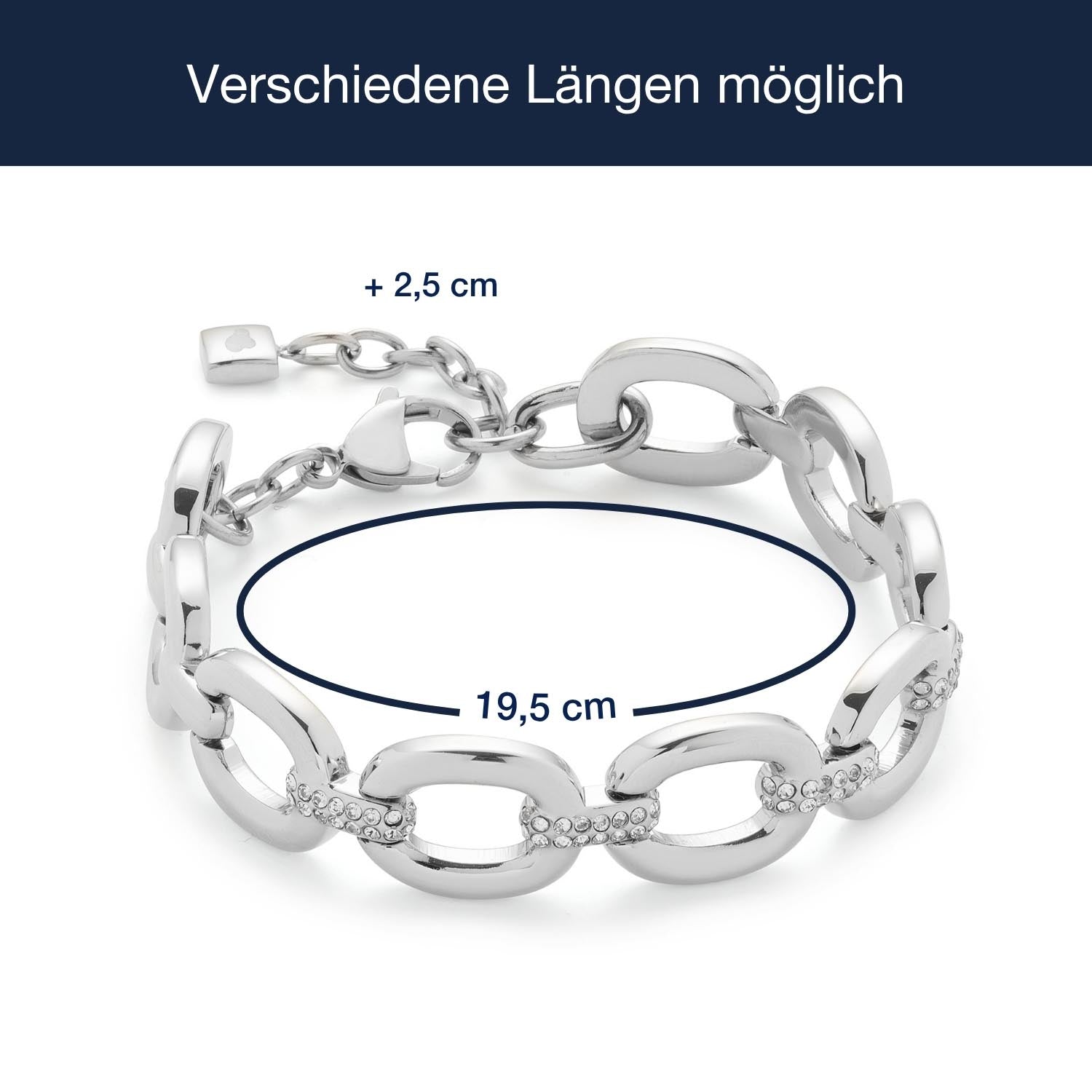 leonardo-belle-bracelet-acier-19-5-cm-pav-zirconia image 4