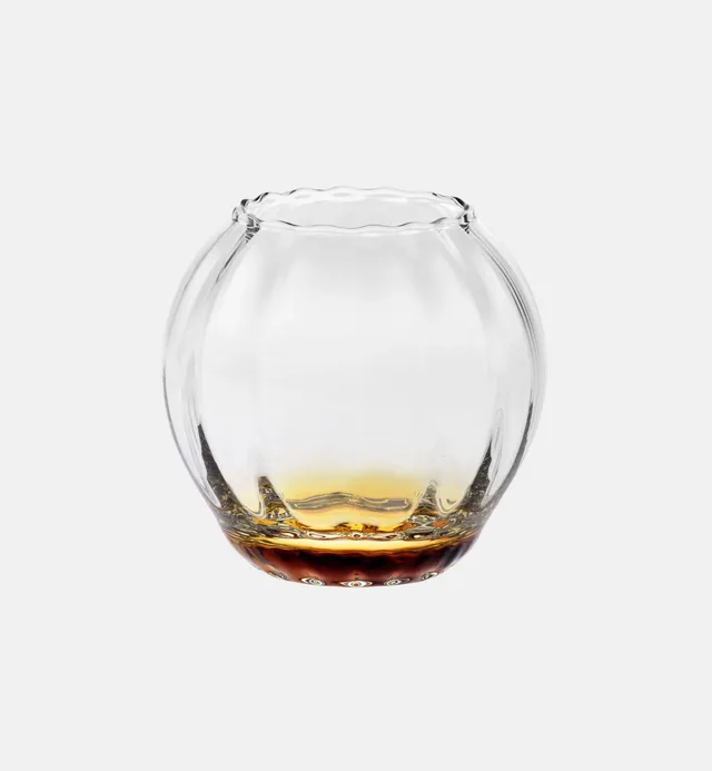 krosno-bougeoirs-cristal-ambre-11-4-cm-dor image 1