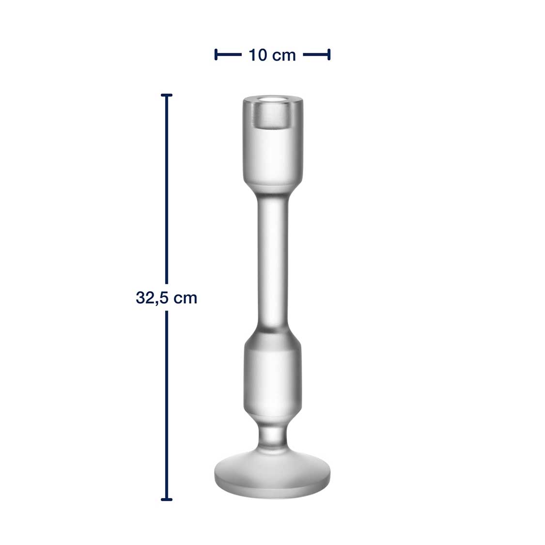 leonardo-rialto-bougeoir-verre-satin-33-cm image 3