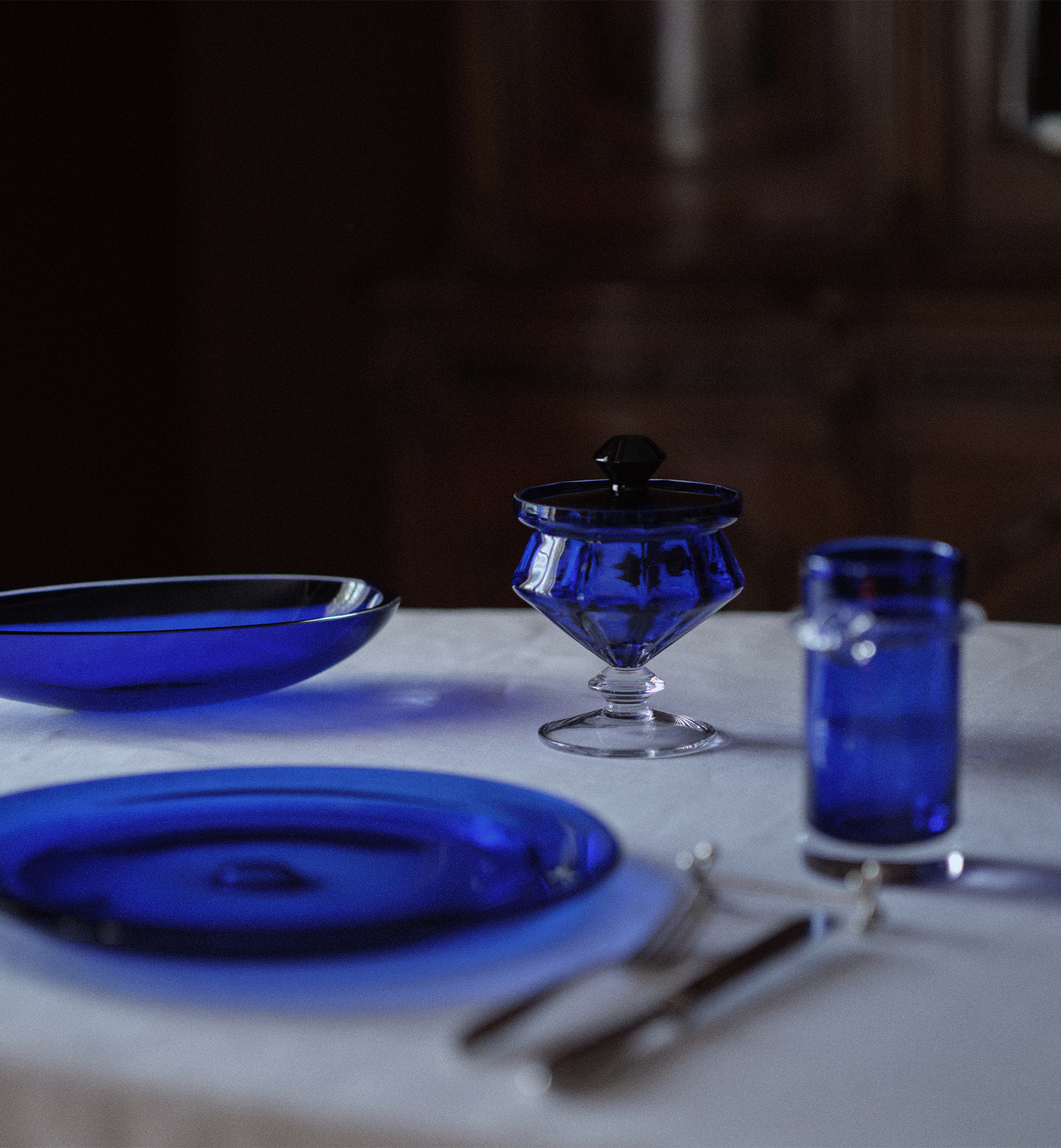 krosno-aurelia-pichet-cristal-1500-ml-bleu-cobalt image 2