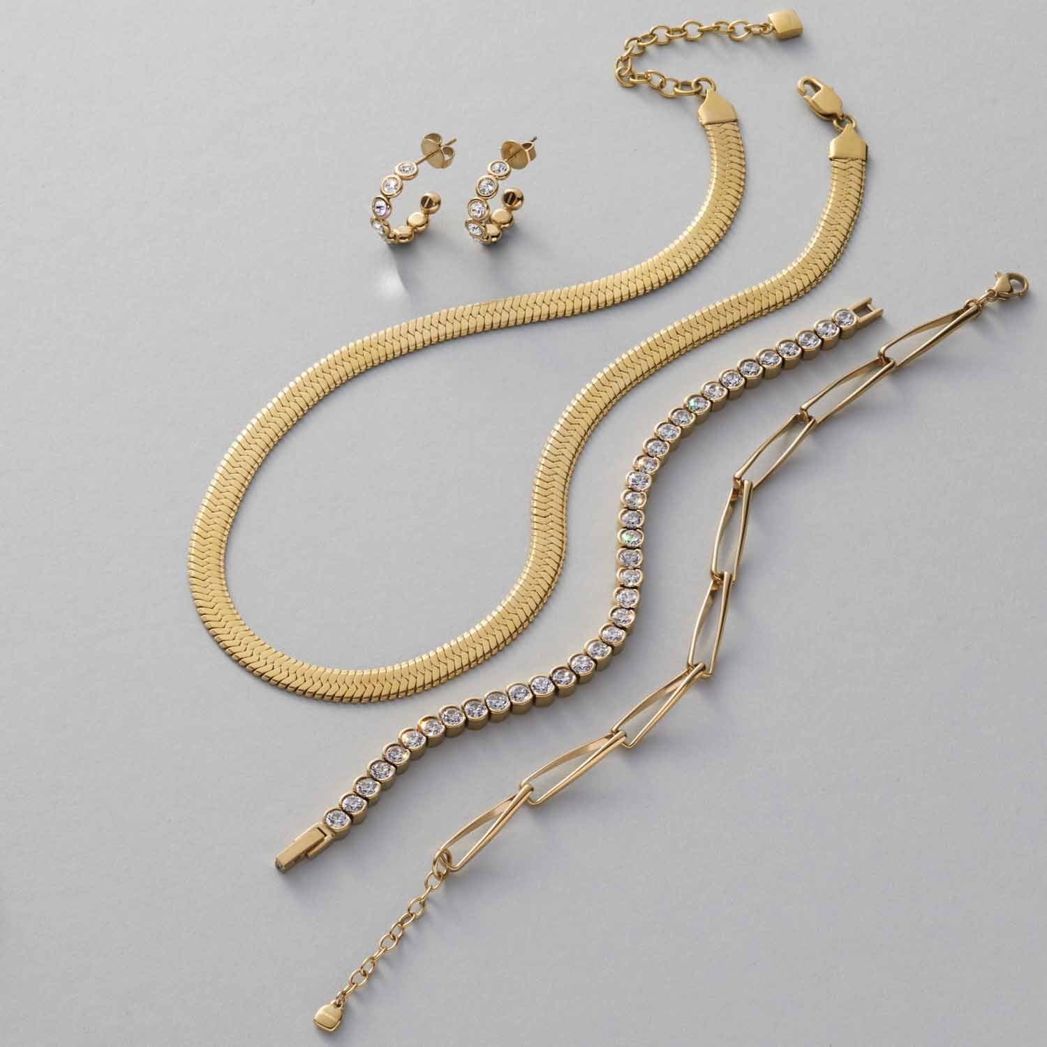 leonardo-cremona-bracelet-tennis-dor-zirconia image 4