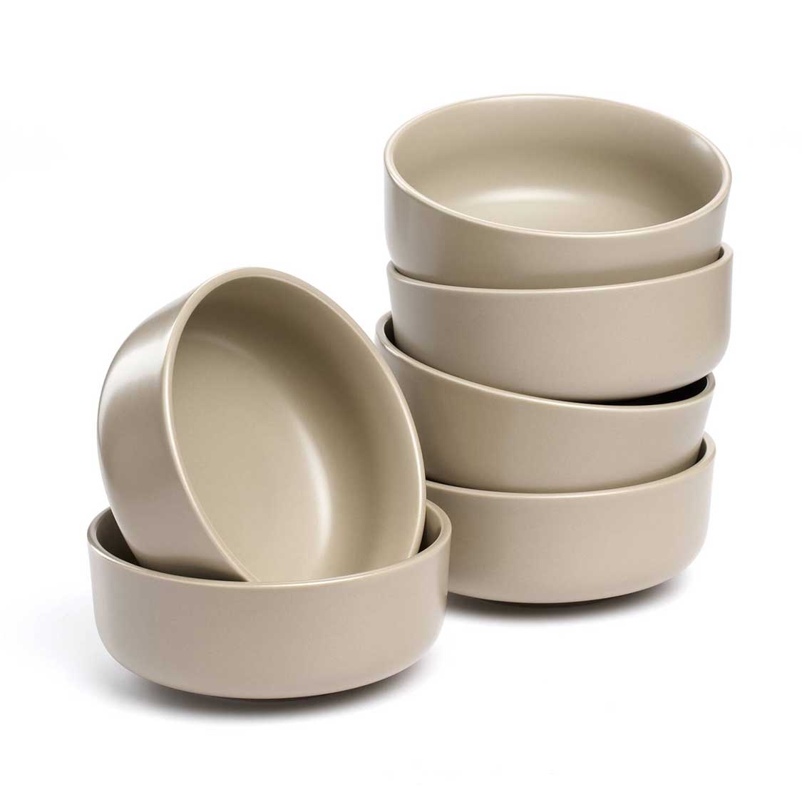 leonardo-roma-16-cm-bol-c-ramique-beige-lot-de-6-fait-main image 1