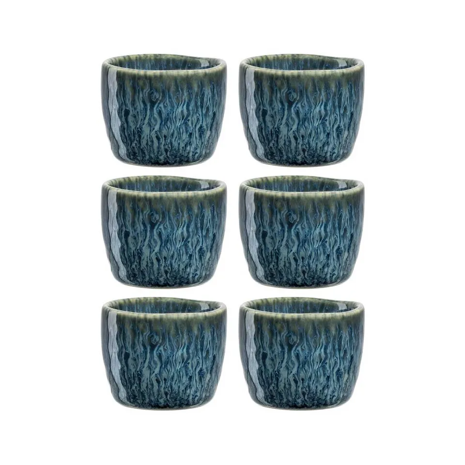 leonardo-matera-coquetier-c-ramique-bleu-lot-de-6 image 1