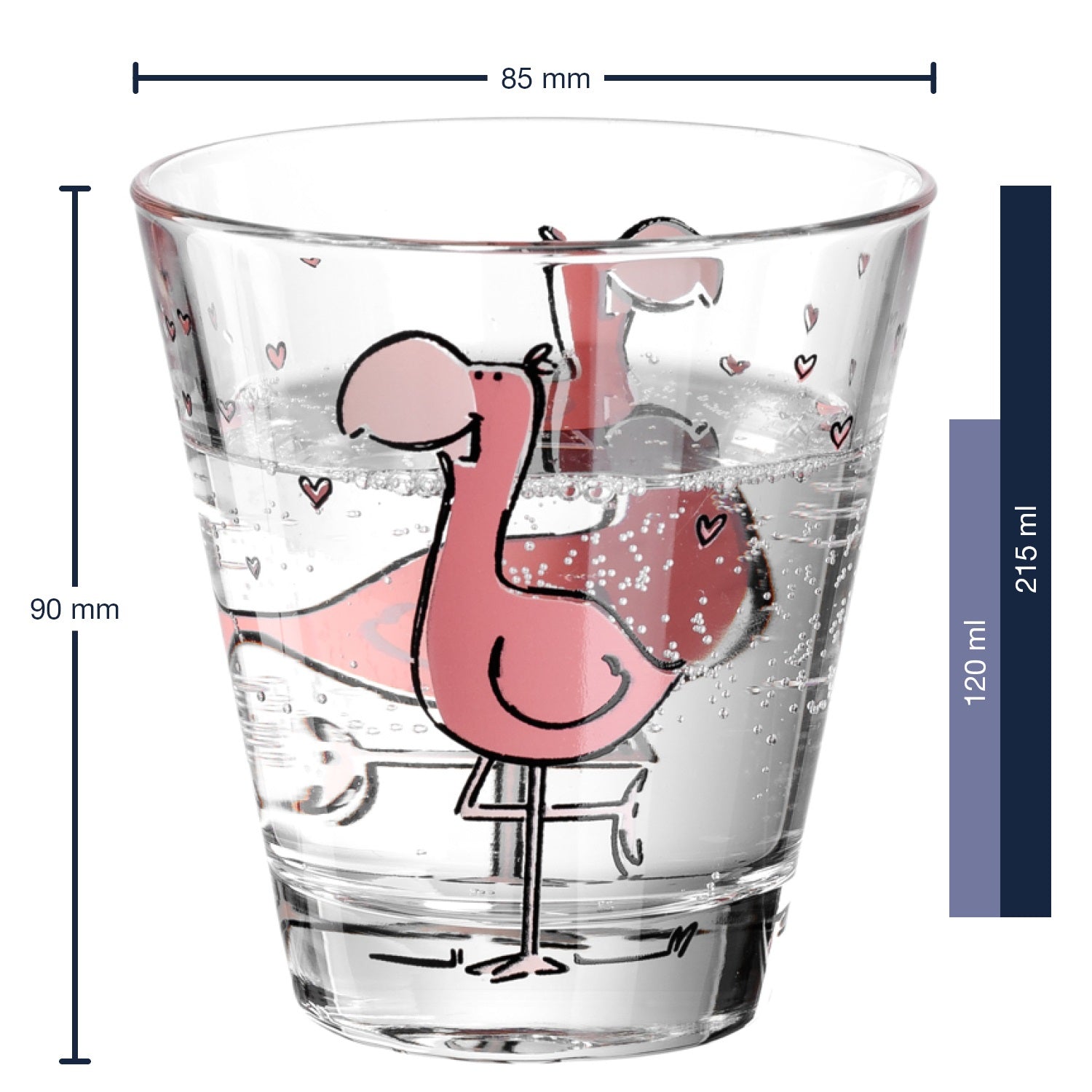 leonardo-bambini-verre-enfant-flamingo-215-ml-lot-6 image 2