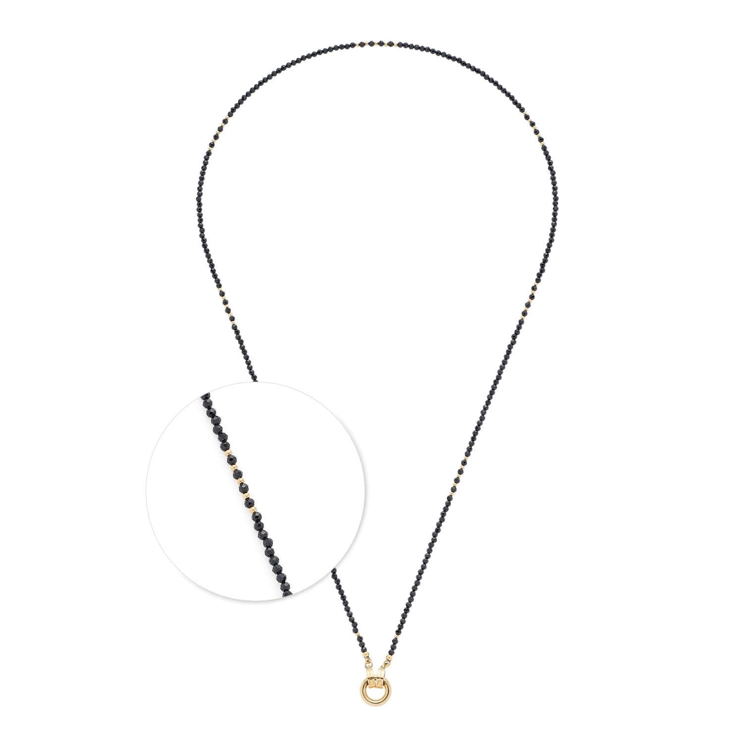 leonardo-clip-mix-pippa-70-cm-collier-noir-perles-de-cristal image 1