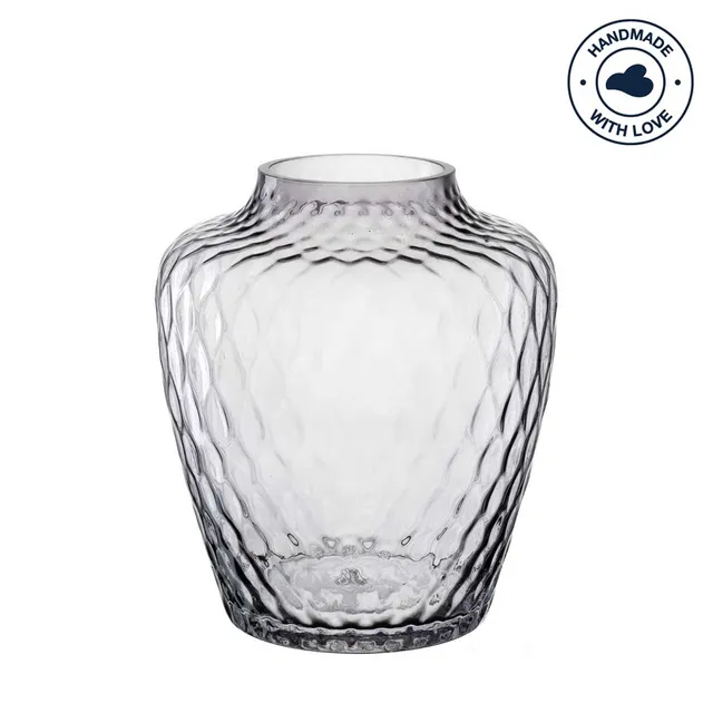 leonardo-giulia-vase-verre-gris-20-cm-fait-main image 1