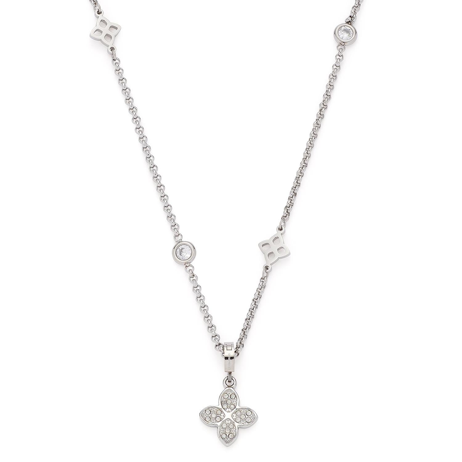 leonardo-ruth-collier-femme-45-cm-acier-vintage-zirconia image 5