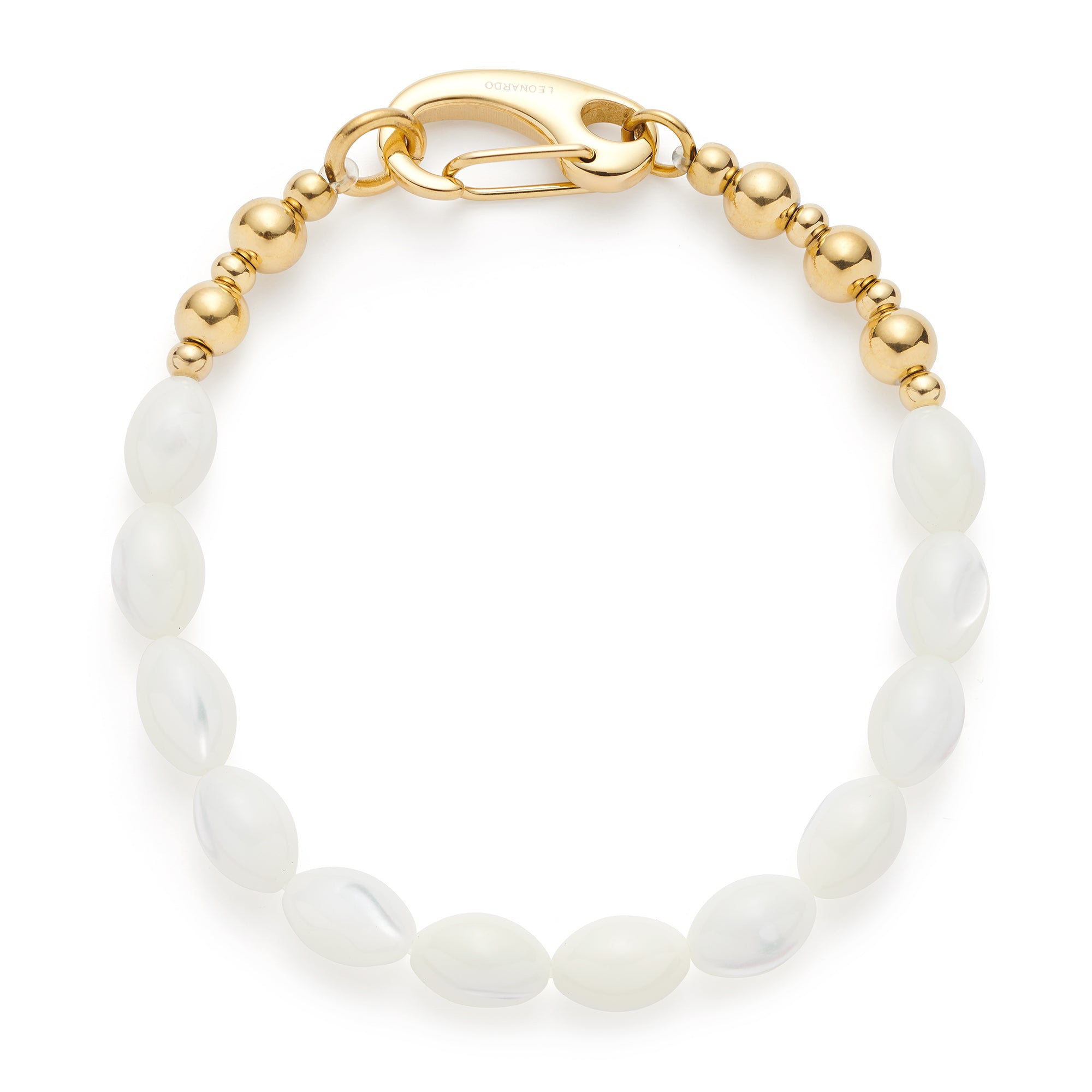 leonardo-patsy-bracelet-perles-dor-nacr image 1