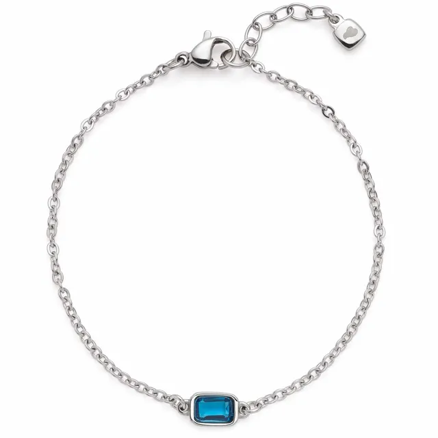 leonardo-sophia-ciao-bracelet-bleu-acier-pierre-baguette image 1