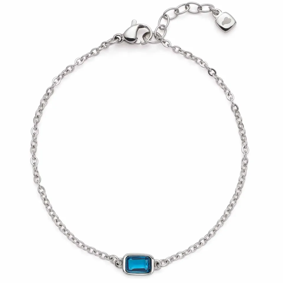 leonardo-sophia-ciao-bracelet-bleu-acier-pierre-baguette image 1