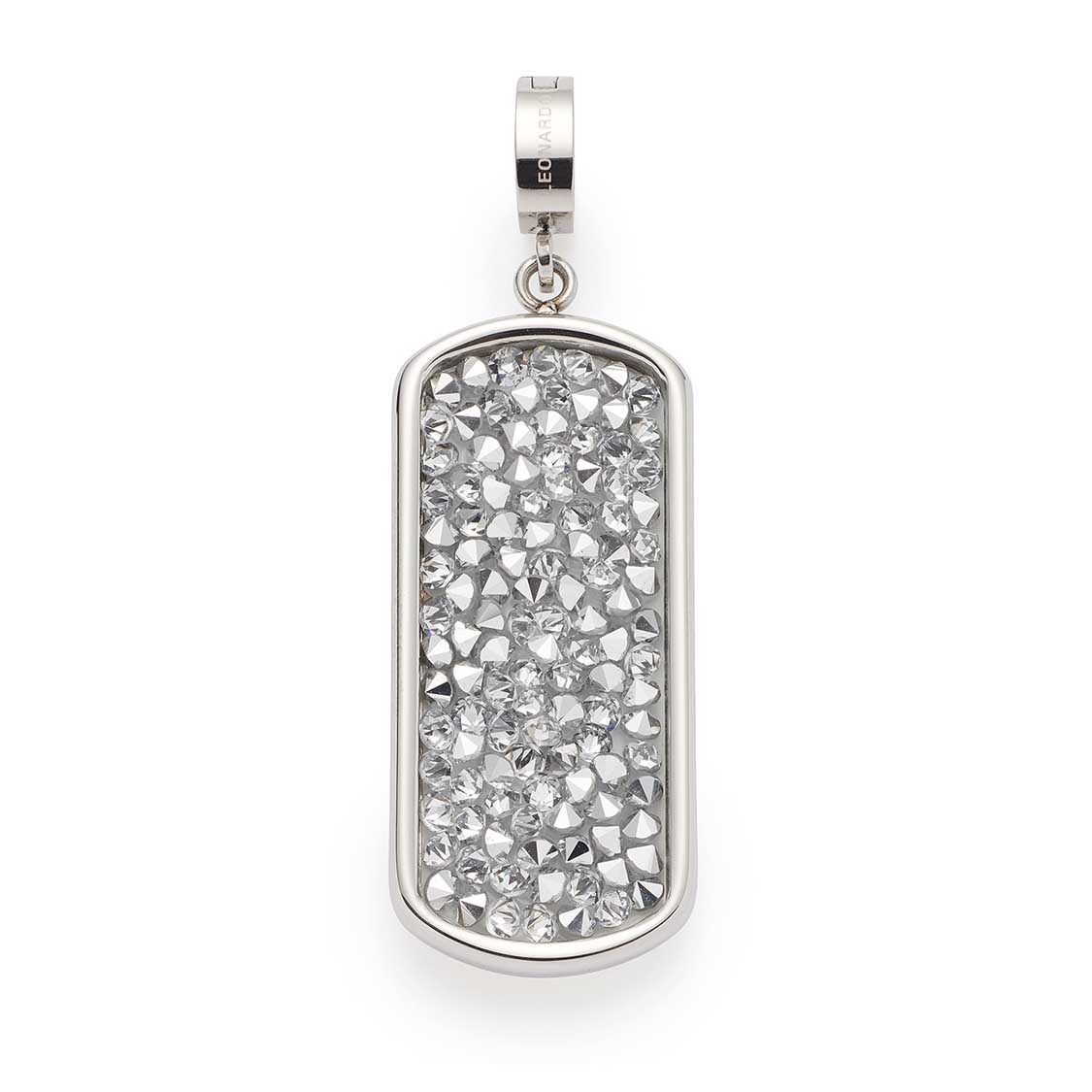 leonardo-clip-mix-edith-pendentif-argent-rectangle-cristal image 1