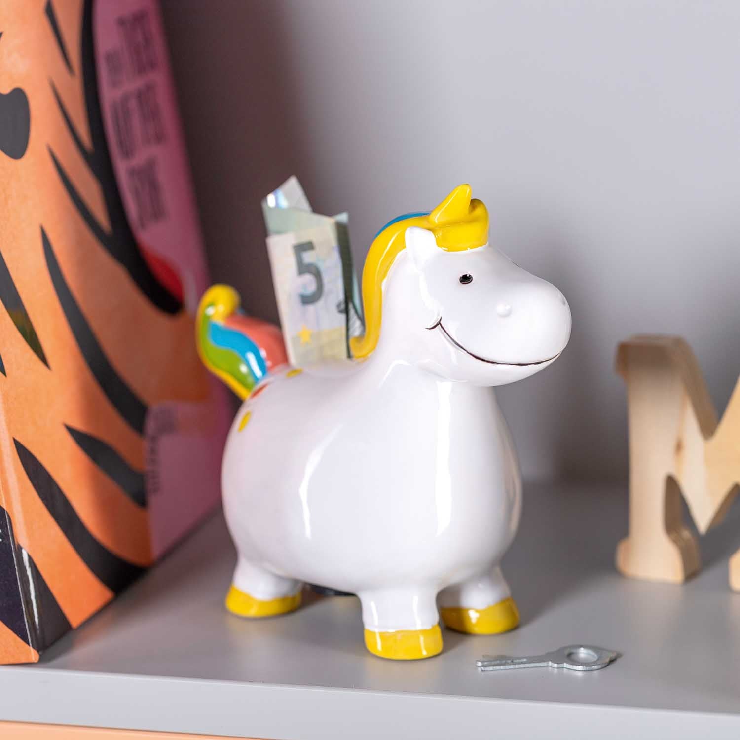 leonardo-bambini-14-cm-tirelire-licorne-blanche image 3