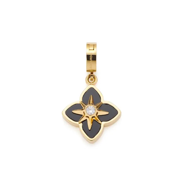 leonardo-reija-pendentif-croix-dor-agate-clip-mix image 1