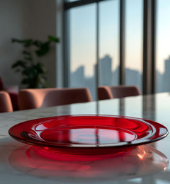 krosno-gemstone-assiette-cristal-rubis-34-cm image 4