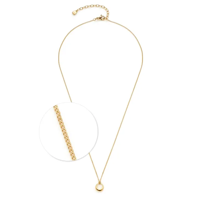 leonardo-philly-collier-45-cm-dor-anneau image 1