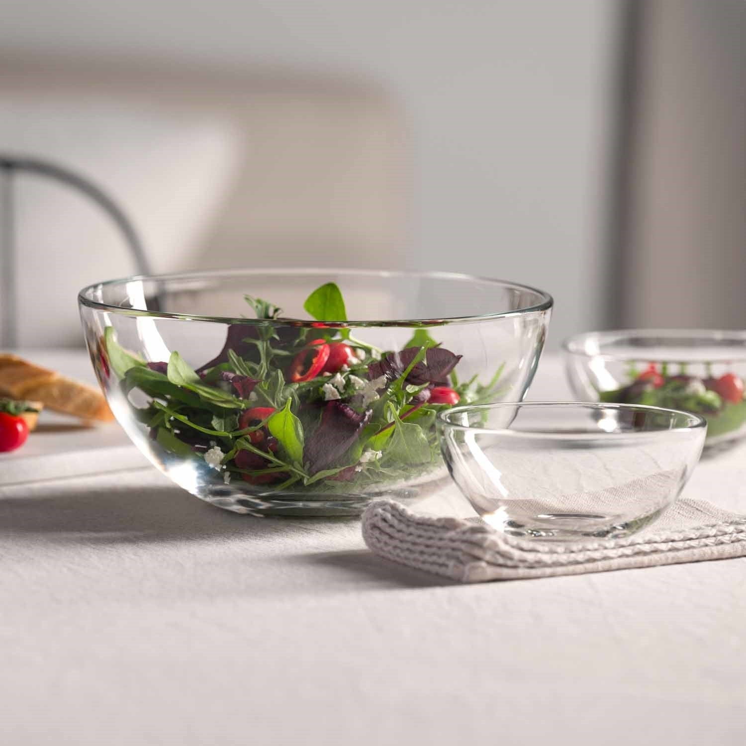 leonardo-cucina-set-5-saladiers-en-verre-transparent image 3