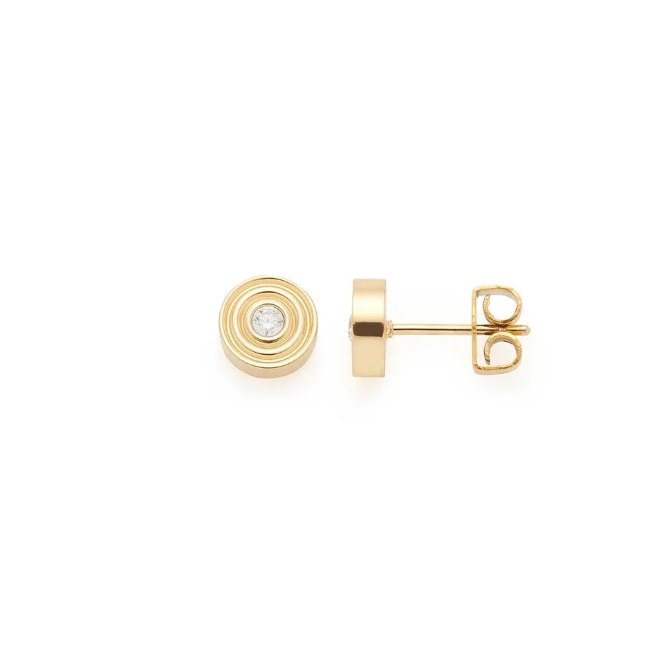 leonardo-isabelle-clous-d-oreilles-dor-zirconia-blanc image 1