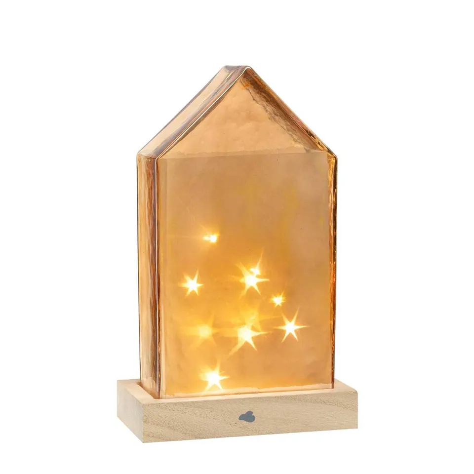 leonardo-magico-maison-lumineuse-led-22-cm-ambre image 1