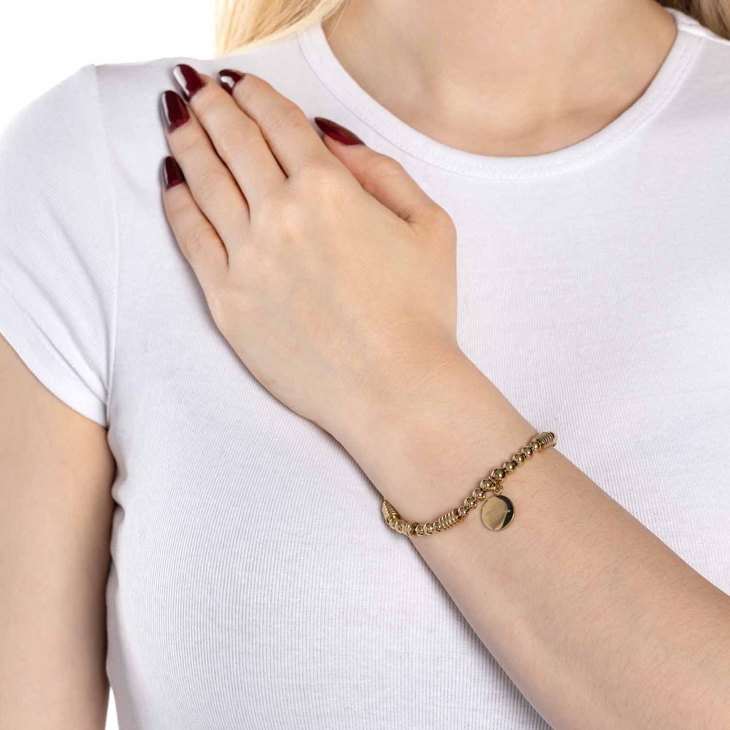 leonardo-elisabeth-bracelet-stretch-dor-billes-m-tal image 2