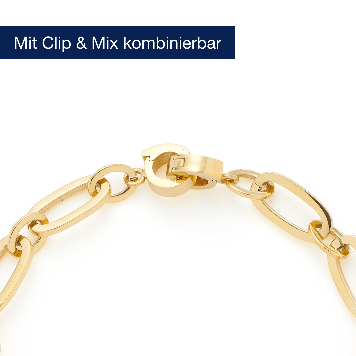 leonardo-dotty-clip-mix-bracelet-dor-boules-charms image 3