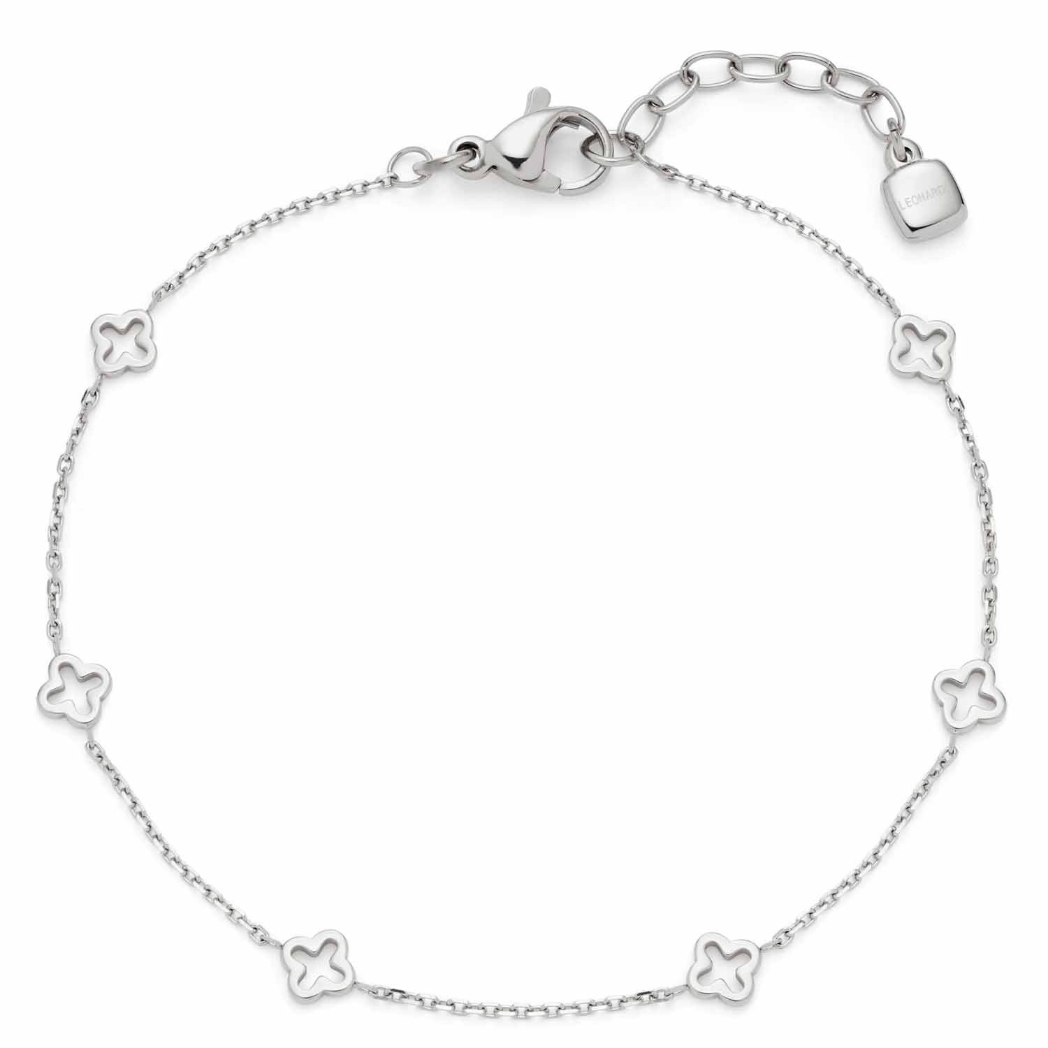leonardo-janna-ciao-bracelet-argent-tr-fle-cha-ne-ancre-r-glable image 1